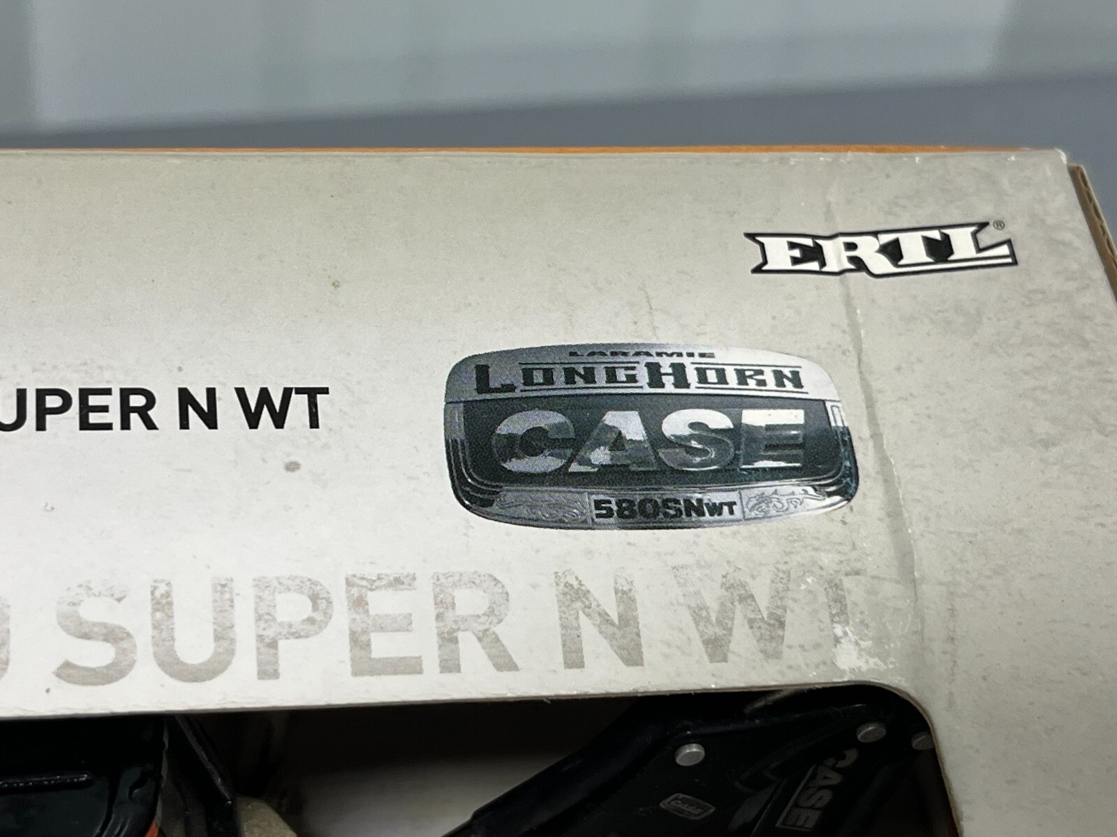 CASE 580 SUPER N WT Backhoe Loader LARAMIE LONGHORN Edition NIB 1:50 Ertl