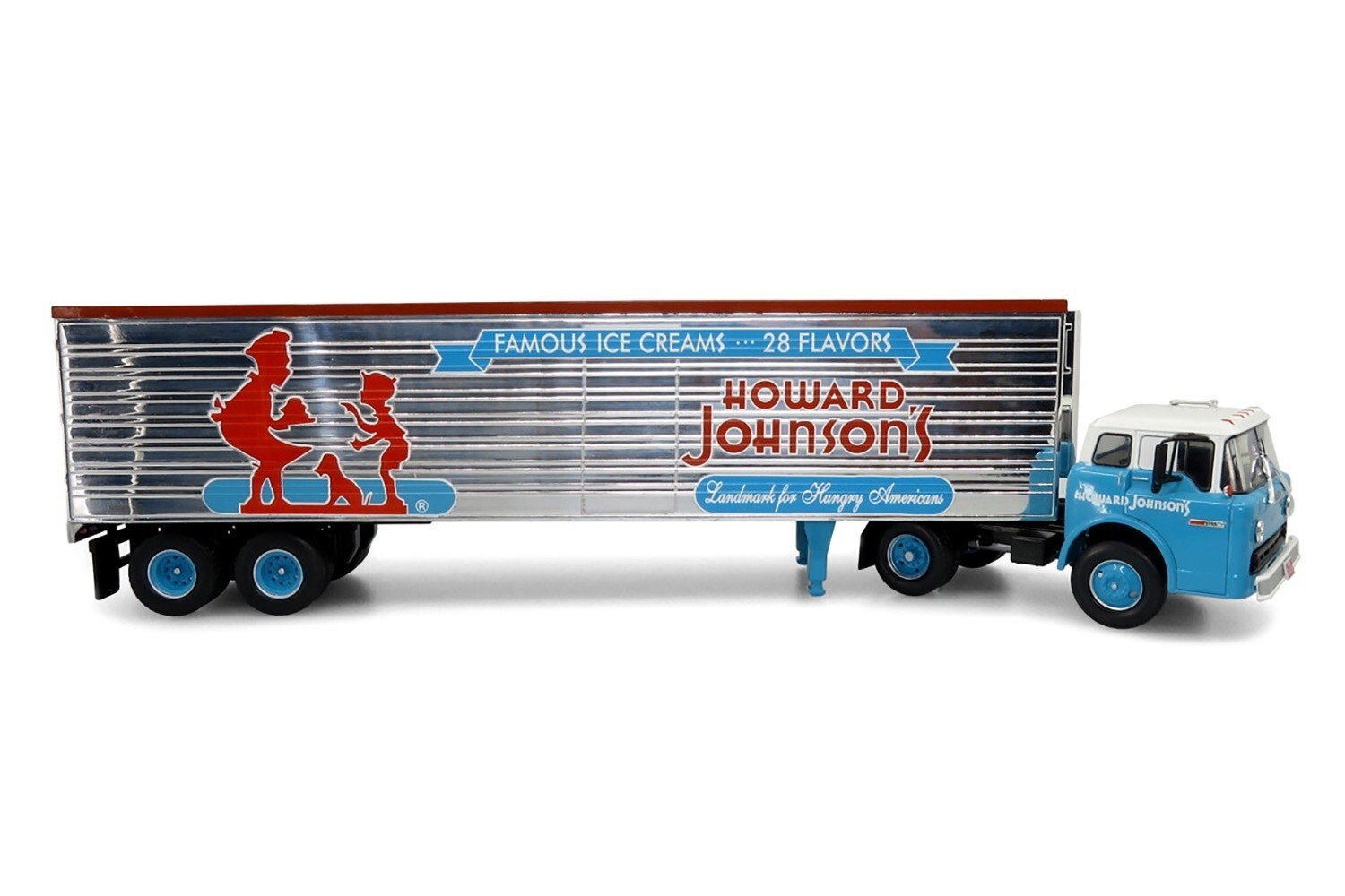 Iconic 43-0432 Ford C-Series COE w/Refrigerated Van – Howard Johnson’s 1/43 MIB