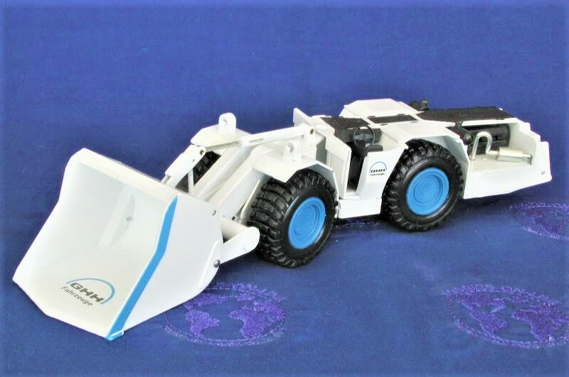Conrad 2430 MAN GHH Underground Mine Loader – White 1/50 Die-cast MIB