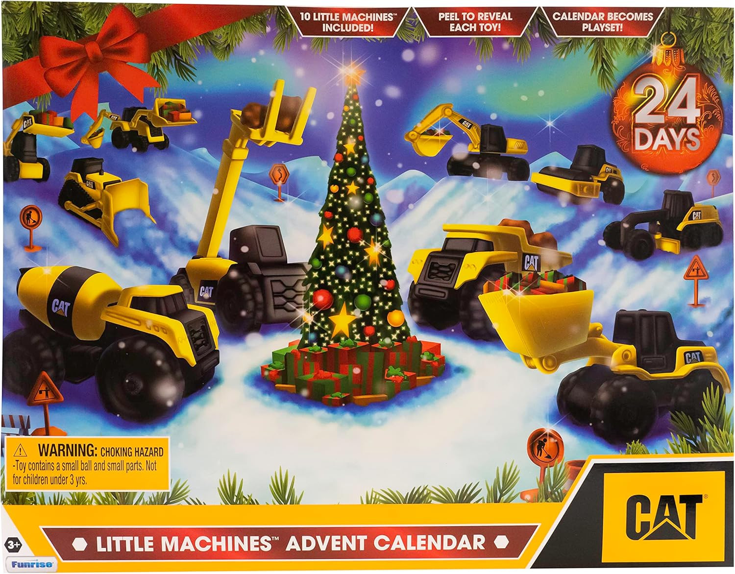 CAT Construction Toys, Little Machines Advent Calendar – Kids Toys for Ages 3 an