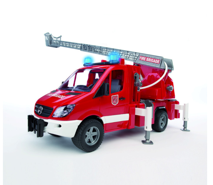 Fire Truck MB Sprinter with stairs and water pump Bruder Toy Car Model 1/16 1:16