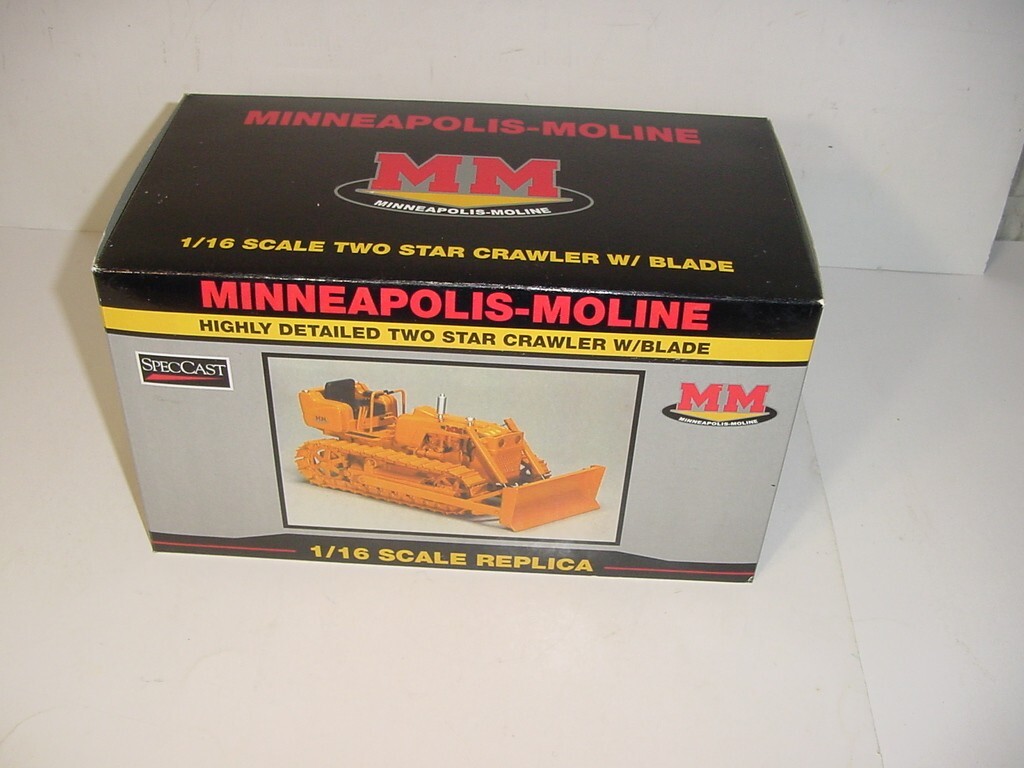 1/16 Minneapolis Moline 2 Star “High Detail” Crawler W/Blade by SpecCast NIB!
