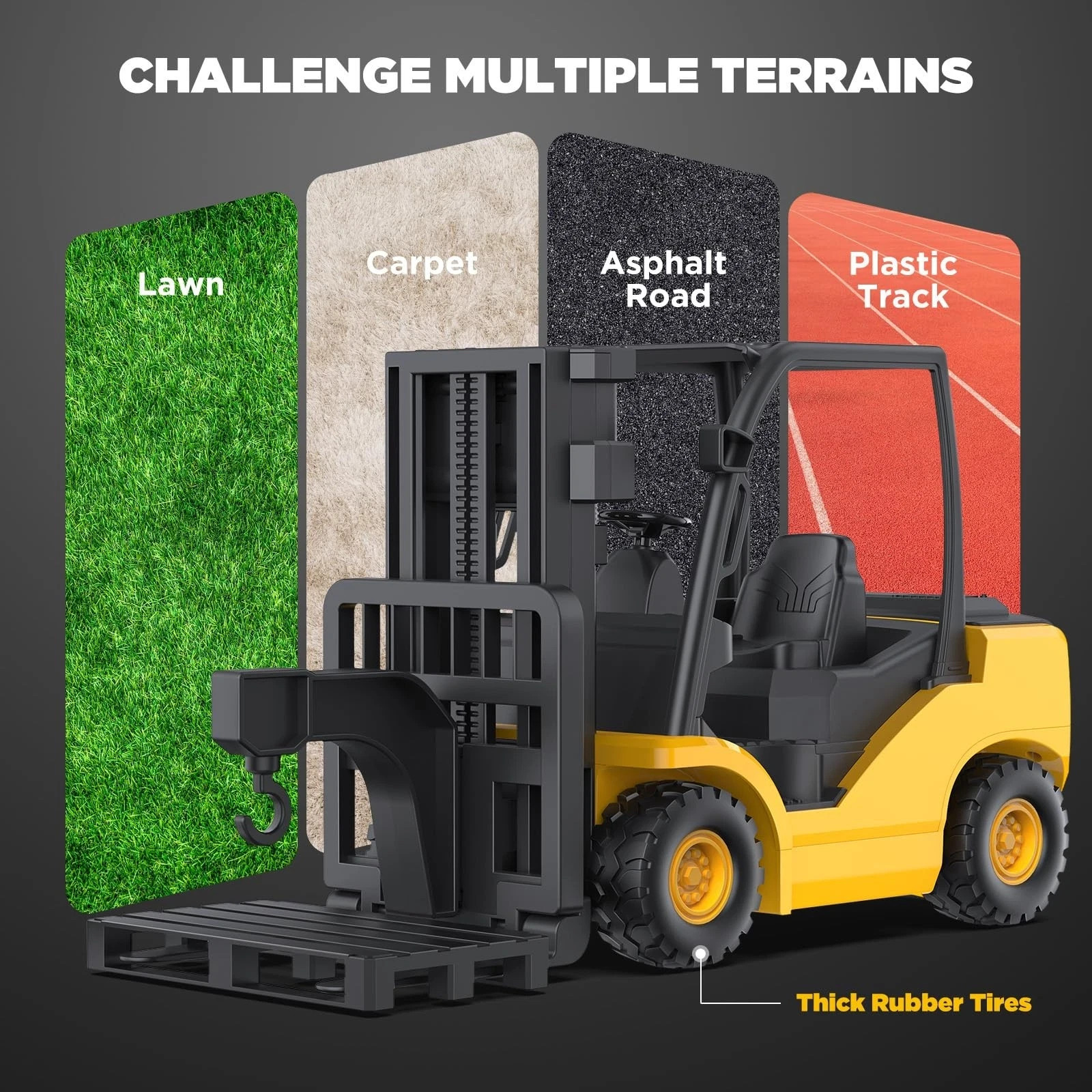 9-Channel Remote Control Forklift Truck – 1:18 Scale Construction Toy, Realis…