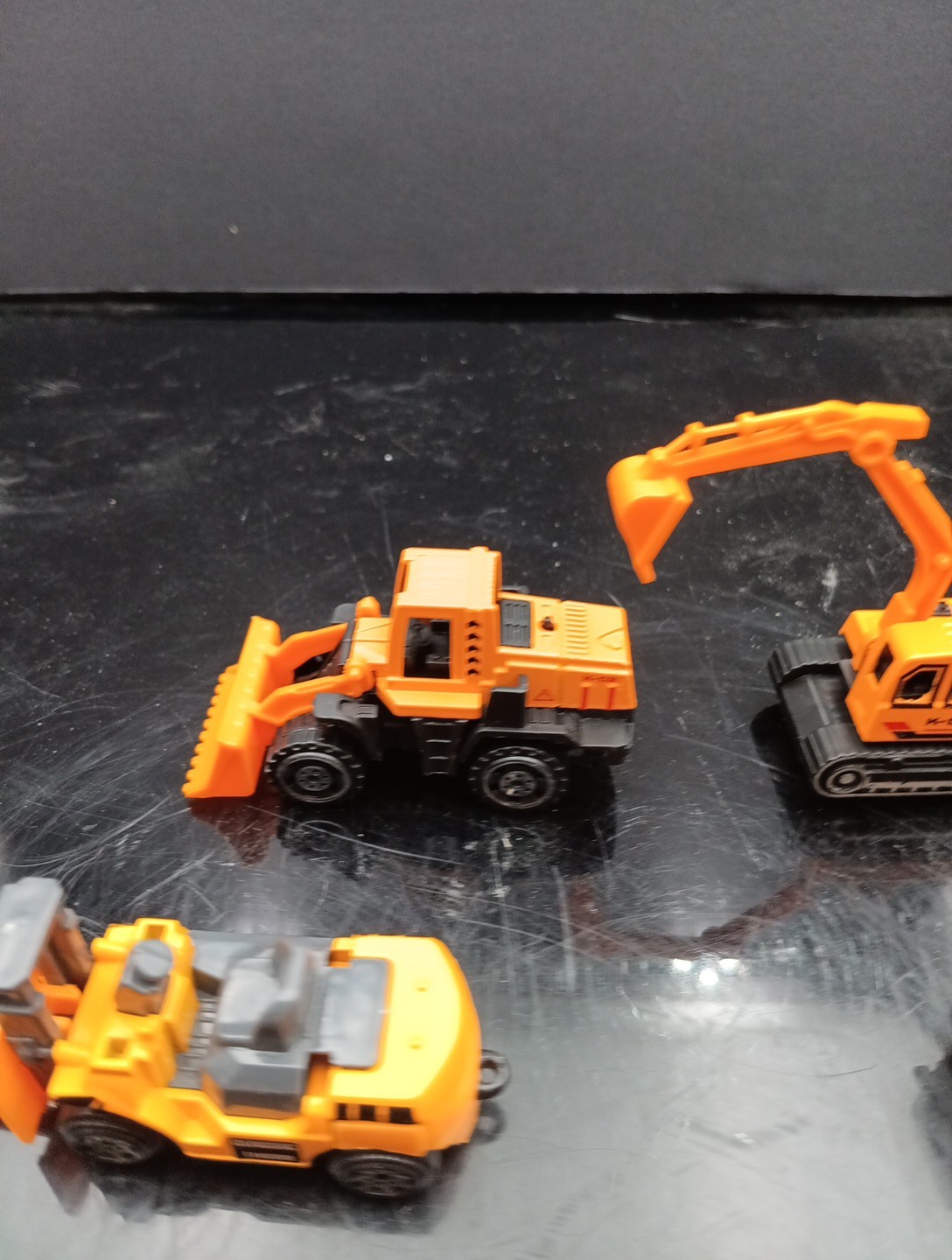 Lot Of 7 Various Metal Kids Toy Construction Vehicles Free Shipping! T2642