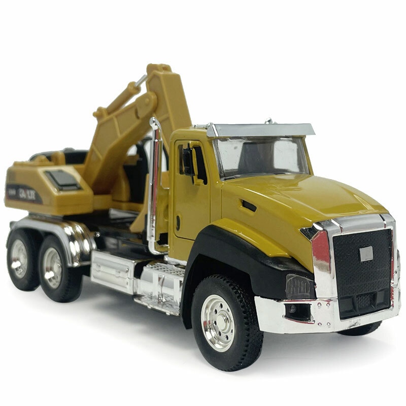 1/50 Excavator Truck Construction Vehicle Model Diecast Toy Car for Boys Kids