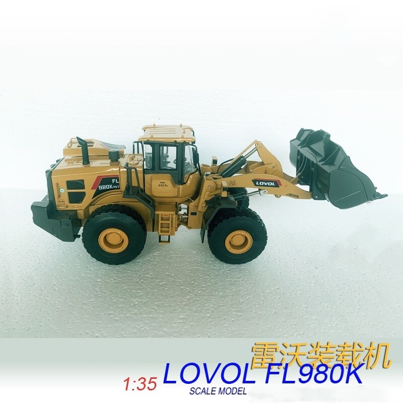1:35 28CM LOVOL FL980K Dozer Loader Construction Equipment Machine Diecast Model